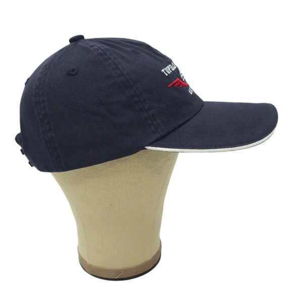 Tupelo Regional Airport Strapback Cap Embroidered Logo Baseball Hat Navy Blue - Picture 12 of 14